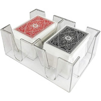 Yuanhe 6 Deck Clear Canasta Playing Card Tray