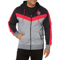 Ultra Game Nba Toronto Raptors Mens Soft Fleece Full Zip Jacket Hoodie, Team Color, Large