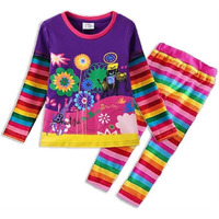 Vikita Little Girls Clothes Tshirts Leggings 2Pcs Long Sleeve Christmas Outfits Winter Clothing Sets (8T, Fl328)