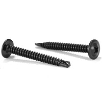 10 X 1-12 Sheet Metal Screws 100Pcs 410 Stainless Steel Truss Head Fast Self Tapping Screws Black Oxide By Sg Tzh