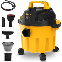Vevor Wet Dry Vac, 26 Gallon, 25 Peak Hp, 3 In 1 Shop Vacuum With Blowing Function, Portable With Attachments To Clean Floor, Upholstery, Gap, Car, Etl Listed, Blackyellow