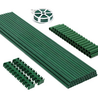 Maxpace 40Pcs Garden Stakes, 17 Each, Diy 4Ft 5Ft 6Ft 7Ft Sturdy Fiberglass Plant Sticks Stakes Supports For Tomato Vegetables