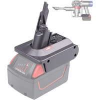 Btrui For Dyson V7 Battery Adapter For Milwaukee M18 18V Battery Convert To For Dyson V7 Sv11 Animal Cordless Stick Vacuum Cleaner Handheld Vacuum Converter (Only Mil18V7 Adapter)