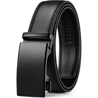 Bostanten Ratchet Mens Belt Leather Dress And Casual With Adjustable Buckle, Trim To Fit