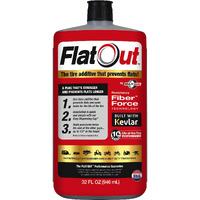 Flatout Multi-Purpose Tire Sealant - Prevents And Repairs Flat Tires, Seals Leaks, Contains Kevlar, 32-Ounce Bottle, 1-Pack