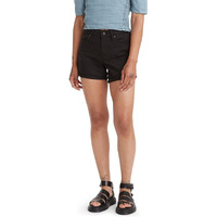 Levis Womens Mid Length Shorts, Black And Black, 31