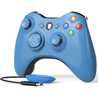 Wireless Controller For Xbox 360, Astarry 24Ghz Game Controller Gamepad Joystick For Xbox  Slim 360 Pc Windows 7, 8, 10(Blue)