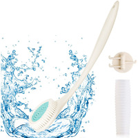 Bedelite Back Bath Brush Long Handle For Shower - Soft Shower Brush For Men  Women,Back Brush Scrubber(164 Long), Skin Exfoliator For Bath Scrubber Body Brush(Ivory)