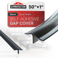 Silicone Stove Gap Cover X-Protector - 50A X 1 Guard Between Stove And Counter - Self-Adhesive Premium Counter Gap Filler - Heat Resistant Oven Counter Gap Protector - Silicone Stove Top Spill Guard