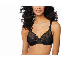 Bali Womens Desire Lace Non-Foam Underwire, Black, 42Dd