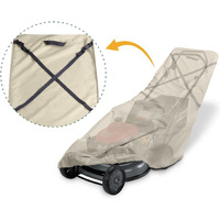 Porch Shield Lawn Mower Cover, Lawnmower Storage, Water Resistant, Universal Fitting, Full Protection Up To 22 Inches Wide (Light Tan)