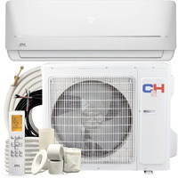 Cooper & Hunter Mia Series, Mini Split Air Conditioner And Heater, 9,000 Btu, 115V, 21.5 Seer2, Wall Mount Ductless Inverter System, With Installation Kit