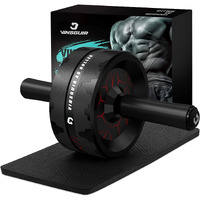 Vinsguir Ab Roller Wheel, Abs Workout Equipment For Abdominal & Core Strength Training, Exercise Wheels For Home Gym, Fitness Equipment For Core Workout With Knee Pad Accessories