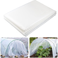 Yowlieu 6 Mil Clear Greenhouse Plastic Sheeting, 65 X 98 Uv Resistant Polyethylene Greenhouse Film Hoop Green House Plastic Cover For Farms, Agriculture, Garden