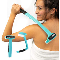 Bearback Lotion Applicator For Back & Body. Premium Quality Long Handled Folding Lotion Roller. American Owned Small Business (Teal)