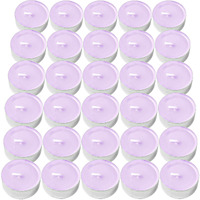 Decorrack 30 Tealight Candles, Lavender Scented, Pleasant Fragrance Candle, Long Lasting Air Freshener (Pack Of 30)