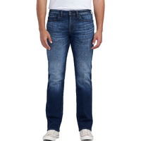 Buffalo David Bitton Men's Relaxed Straight Driven Jeans, Crinkled Mid Blue1, 36 X 30