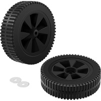 G437-0037-W1 Grill Wheels Replacement Parts For Charbroil Wheels Gas2Coal 463344015 463436215 463347017 463343015 463376017 463432215 Kenmore 415.16123801 Plastic Black 7 Inch Bbq Wheels 2Pcs