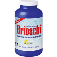 Brioschi Italian Lemon Flavored Effervescent Heartburn, Upset Stomach, Acid Indigestion, 8.5 Oz Bottle