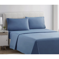 Clara Clark King Sheets Set, Deep Pocket Bed Sheets For King Size Bed - 4 Piece King Size Sheets, Extra Soft Bedding Sheets  Pillowcases, Blue Heaven Sheets King