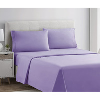 Clara Clark King Sheets Set, Deep Pocket Bed Sheets For King Size Bed - 4 Piece King Size Sheets, Extra Soft Bedding Sheets  Pillowcases, Lavender Sheets King