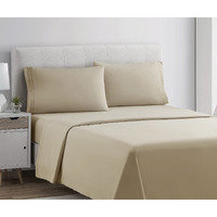 Clara Clark Queen Sheets Set, Deep Pocket Bed Sheets For Queen Size Bed - 4 Piece Queen Size Sheets, Extra Soft Bedding Sheets  Pillowcases, Beige Cream Sheets Queen