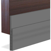 [New Upgrade] Huge Gap Door Draft Stopper, 3-2/5""W Widened Door Sweep Seal Gap Up To 1-4/5"" For Interior & Exterior Doors - Keeping Draft, Noise, Dust And Unwanted Animals Out,3-2/5""W X 39"" L,Grey