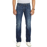 Buffalo David Bitton Men's Relaxed Straight Driven Jeans, Dark Blue Sanded Indigo, 28 32