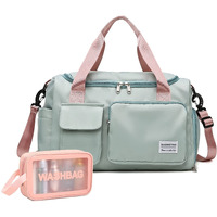 Small Gym Bag For Women, Waterproof Travel Duffle Bag Carry On Weekender Bag With Shoe Compartment & Wet Pocket, Gym Tote Bag For Travel, Workout, Sport