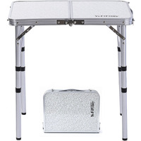 Yufifairy Small Folding Table Portable, 24''L X16''W Foldable Camp Table With 3 Adjustable Height, Indoor Outdoor Lightweight Aluminum Table For Outdoor Cooking Picnic, (3 Heights)