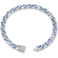 13Inch Glitter Dog Chain Collar Blue Silver Diamond Dog Collars Cuban Dog Chains Necklace Puppy Pet Metal Link Chain With Buckle Christmas Pet Jewelry Accessories Chain For Small Medium Dogs Cats