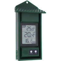 Digital Greenhouse Thermometer - Max Min Thermometer To Monitor High And Low Temperatures In A Greenhouse - Hi Lo Temperature Recording Thermometer Greenhouse Accessories