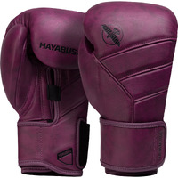Hayabusa T3 Lx Leather Boxing Gloves Men And Women For Training Sparring Heavy Bag And Mitt Work - Wine, 16Oz