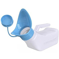 Female Urinal Spill Proof 32 Oz (1 Pack) - Urinal For Women - Pee Funnel - Women Bed Pan - Portable Urinals For Women - Sturdy Female Urination Device For Car Travel, Road Trip Essentials