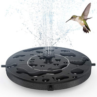 Goldflower Solar Fountain, Floating Solar Powered Water Fountain Pump For Bird Bath, Garden, Pond, Pool, Outdoor (1.4W)