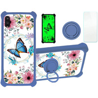 Jioeuinly Jitterbug Smart 3 Case Compatible With Lively Smart Phone Case For Tcl A2X Case A508Dl Cover [With Tempered Glass Screen Protector][Hard Pc + Soft Silicone][Luminous Effect] Ygl-Lhd