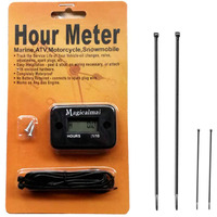 Magicalmai Inductive Hour Meter For Gas Engine Generator Lawn Mower Pressure Washer Marine Atv Boat Outboard Motor Dirt Bike Motorcycle Waterproof