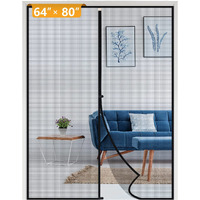 Yotache Magnetic Screen Door Fits Door Size 64 X 80, Screen Size 66 X 81 Strengthened Fiberglass Net Curtain For Patio Sliding Door French Door