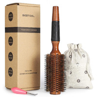 Bestool Round Brush For Blow Drying, Round Hair Brush For Women Or Men, Boar Bristle Round Hairbrush For Quick Blowout, Add Shine/Volume, Minimize Damage (2.5 Inch)