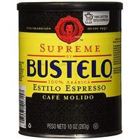 Supreme Bustelo Espresso Ground Coffee Caffeine Can 10 Oz - 0074471017152