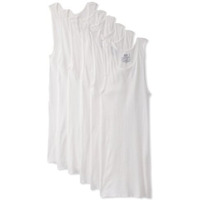 Fruit Of The Loom Men's A-Shirt Multipack, 5 Pack-White, Large