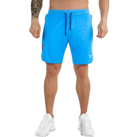 Wangdo Men 's Workout Shorts 7 "" Running Shorts Athletic Bike Shorts Gym Shorts For Men With Zipper Pocket(Blue-S)