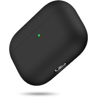 Miracase Designed For Airpods Pro Case (2019),[Three-Layer Upgraded Protection] Soft Skin Friendly Liquid Silicone Case Cover,Black