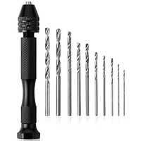 Mr. Pen- Hand Drill With 10 Drill Bits (0.6-3.0Mm), Jewelry Drill, Resin Drill, Mini Drill, Hand Drill For Jewelry Making, Pin Vise Hand Drill, Hand Drill For Resin, Micro Drill Bit, Mini Drill Set