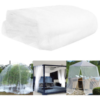 Mosquito Netting 39X10Ft Garden Mesh Netting, Bug Insect Mosquito Fly Bird Net, Animals Barrier Protection Net, White 3X12 M