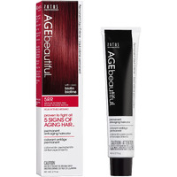 Agebeautiful Permanent Liqui Creme Hair Color Dye | 100% Gray Coverage | Anti-Aging | Professional Salon Coloring | 5Rr Medium Intense Red