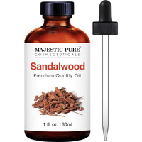 Majestic Pure Sandalwood Oil - Premium Quality Fragrance Oil - 1 Fl Oz