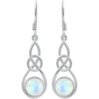 Tishavi Natural Moonstone Earrings For Women White Stone June Birthstone Jewelry Women 's Day Gifts For Mom Wife Sister