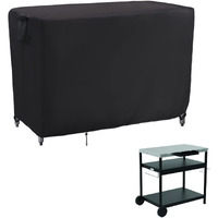 Kingling Prep Cart Cover For Expert Grill Outdoor Food Prep Cart, 46 Inch Waterproof Prep Table Cover Stainless Steel Table Cover For Patio Metal Prep Work Table - 46 ' 'L X 25 ' 'W X 40 ' 'H