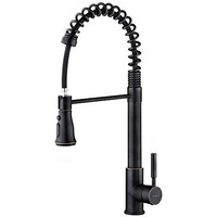 Soka Kitchen Faucet Oil Rubbed Bronze Commercial Kitchen Sink Faucet With Pull Down Sprayer Kitchen Faucet Bronze With Deck Plate Single Handle Modern Rv Kitchen Faucet Orb, 3 Function Laundry Faucet